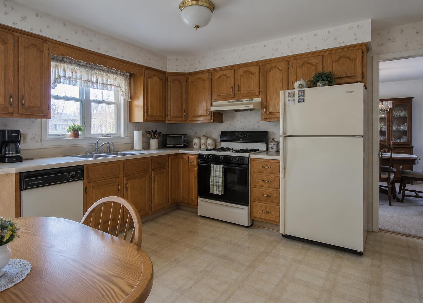 Dated kitchen before renovation