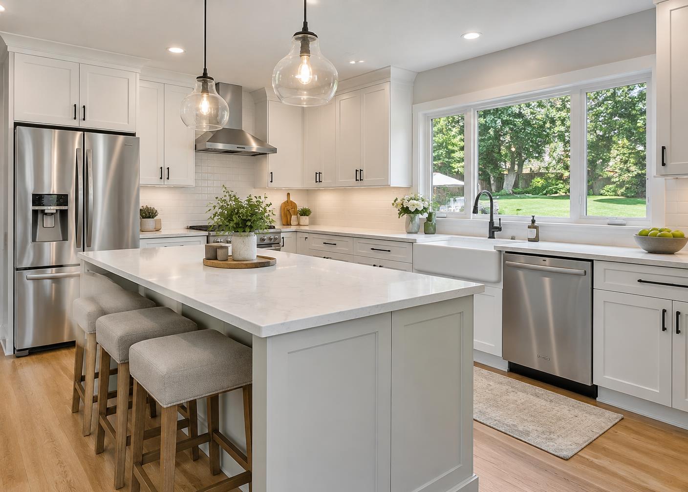 Finished kitchen after renovation