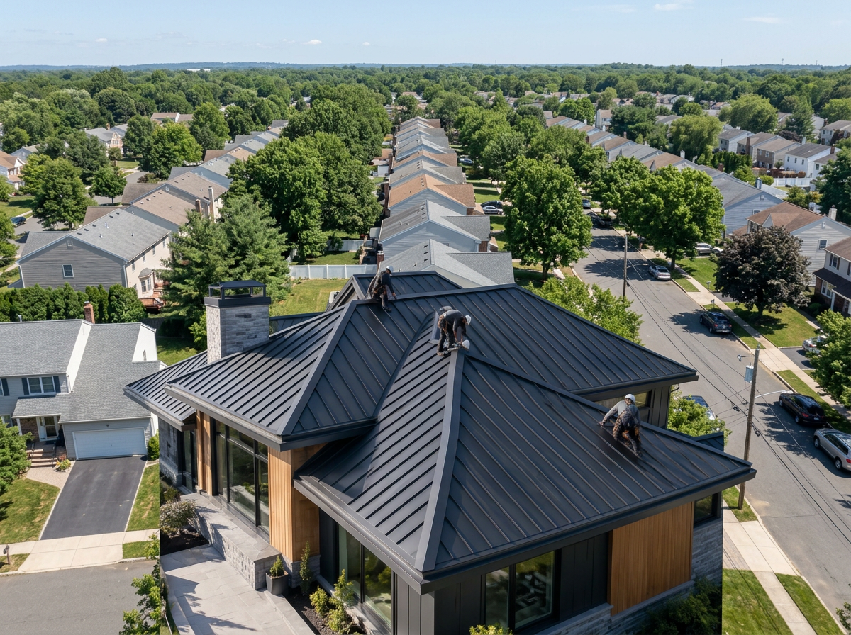 Roofing progress